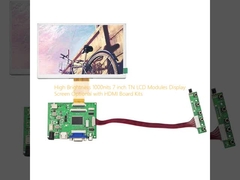High Brightness 1000nits 7 inch TN LCD Modules Display Screen Optional with HDMI Board Kits